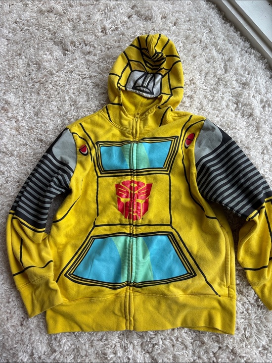 Hasbro Other - Hasbro Transformers Yellow & Blue Kids Hoodie Jacket